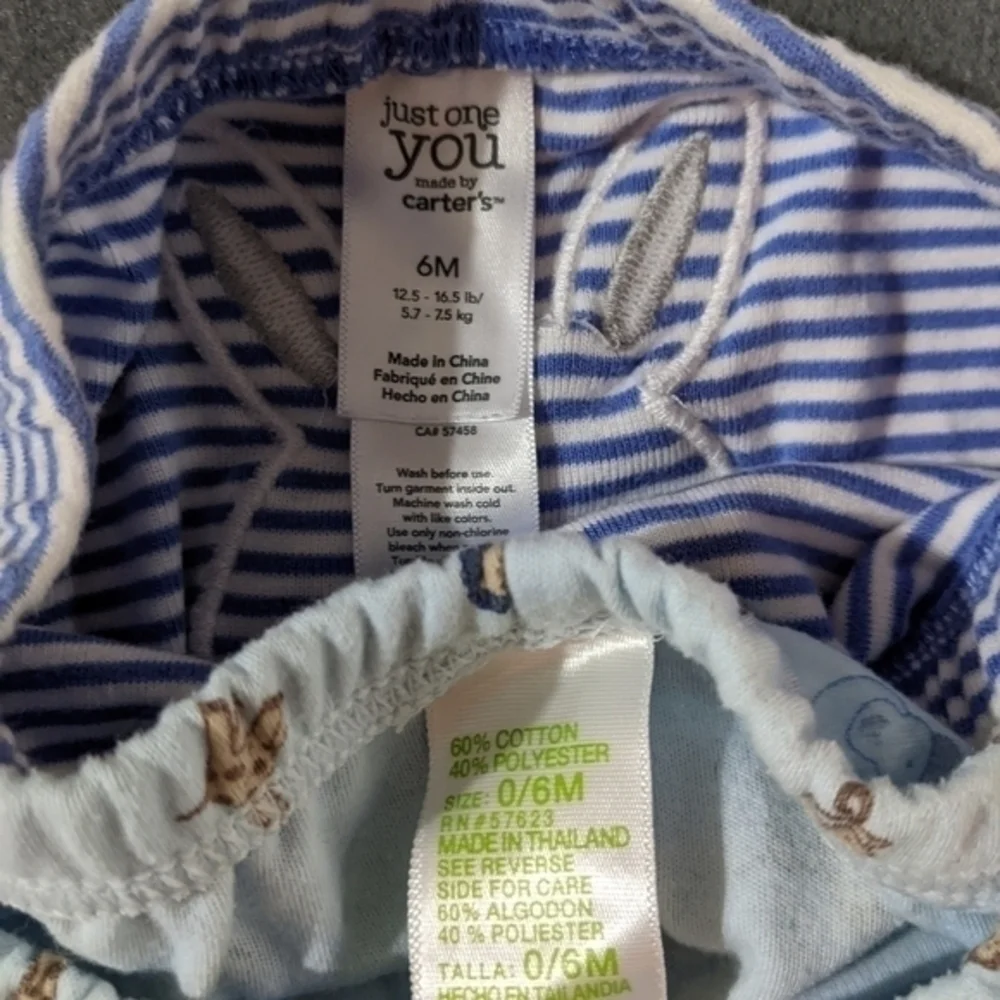 Carter's boys sleep pajama pants size 6‎ months